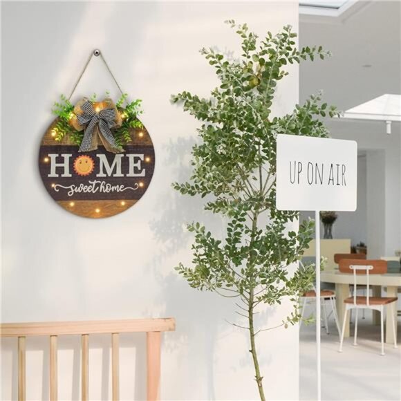 Interchangeable Welcome Sign for Front Door with 14 Changeable Icons, Farmhouse - Picture 6 of 7